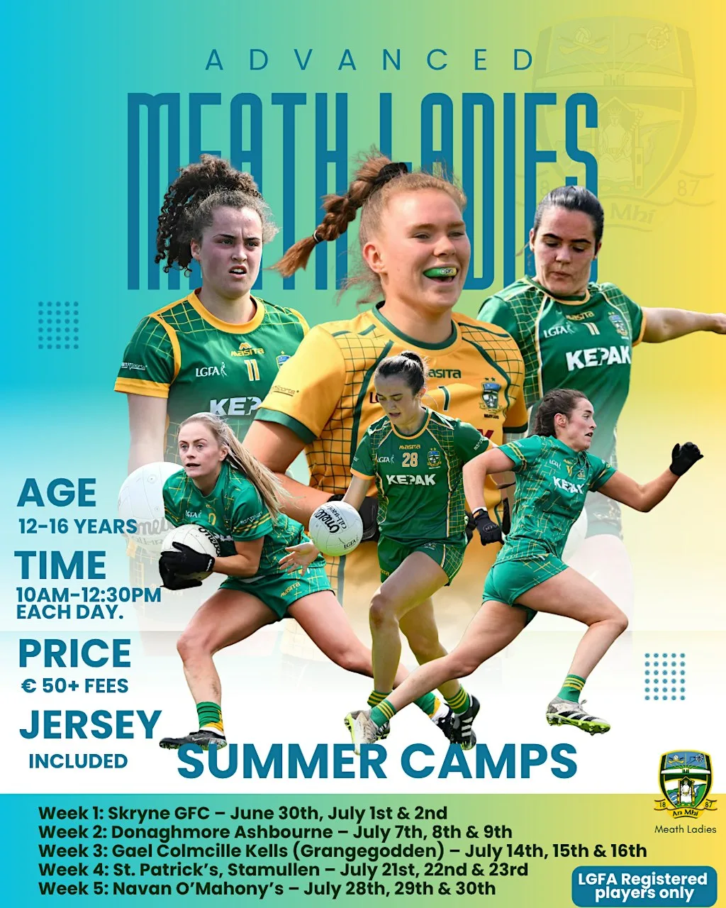 Meath Ladies Advanced Summer Football Camp (St. Patrick’s, Stamullen ) at St Patrick's GAA Club