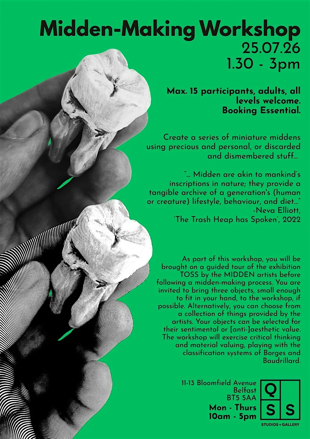 Midden - Making Workshop at QSS Artist Studios