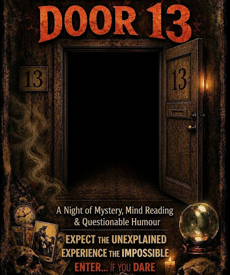 Door 13: a magical night of mentalism at Ullesthorpe Village Memorial Hall