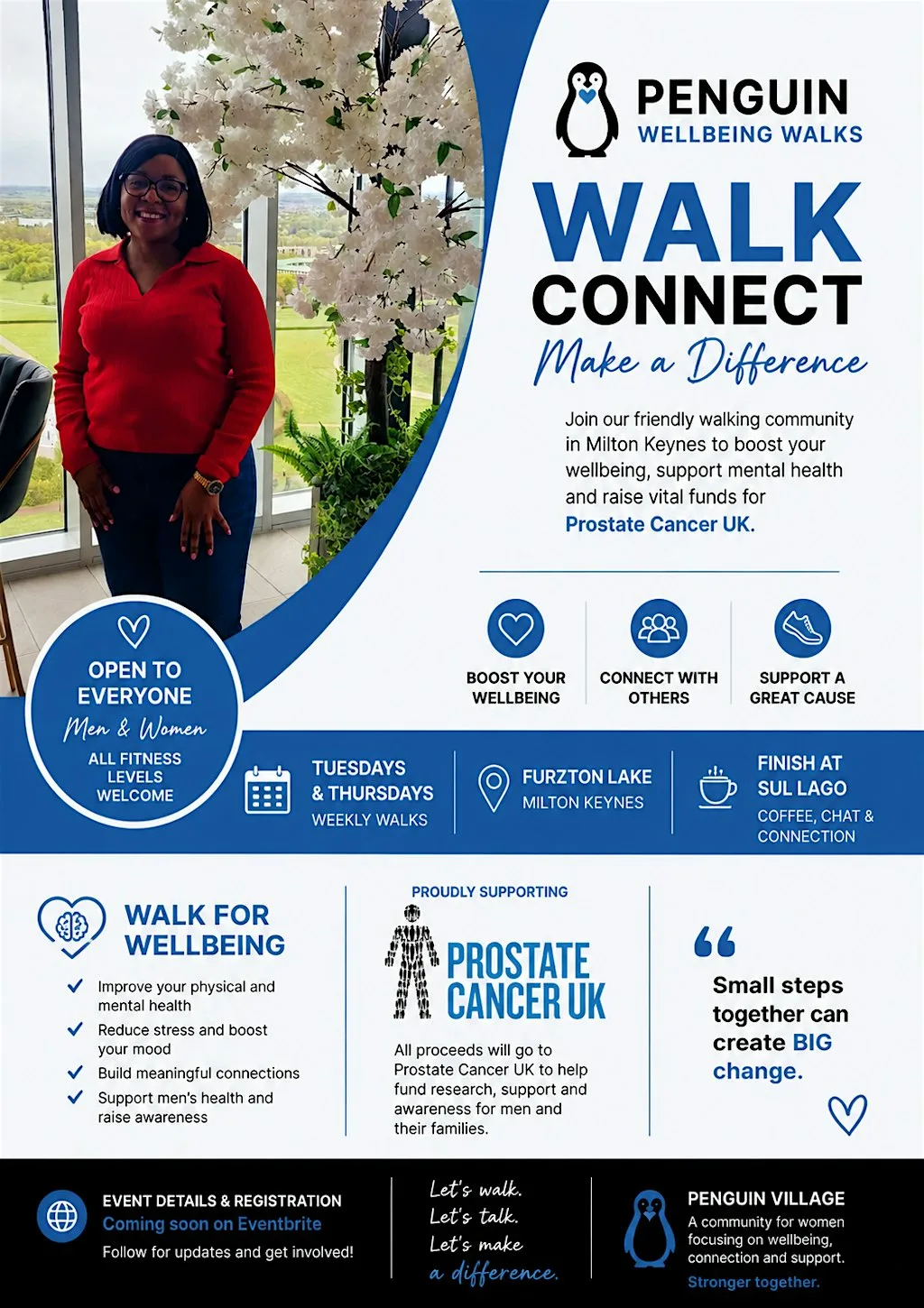 Penguin Wellbeing Walks at The Italian Sul Lago Milton Keynes
