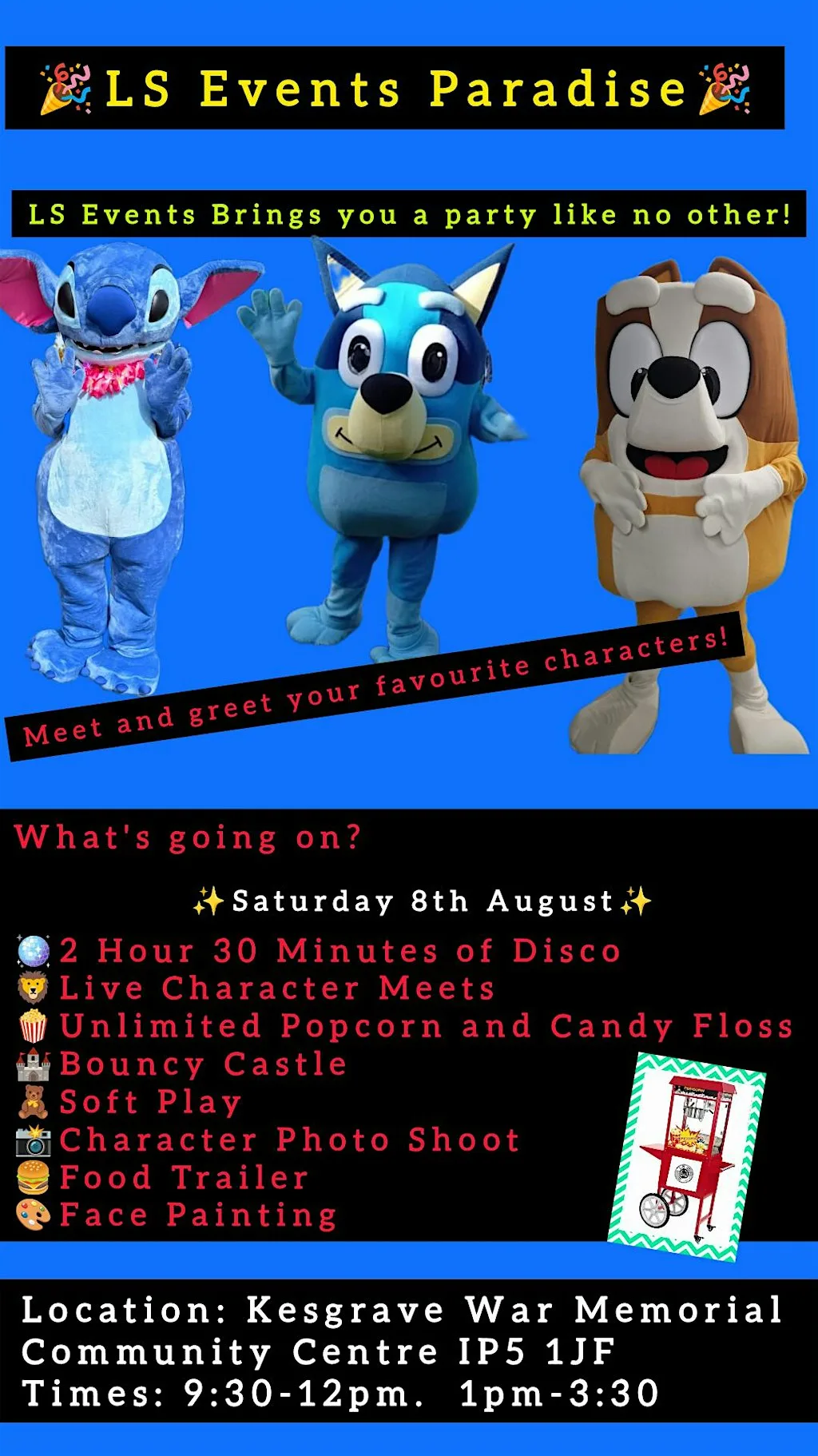 LS Events Paradise at Kesgrave War Memorial Community Centre
