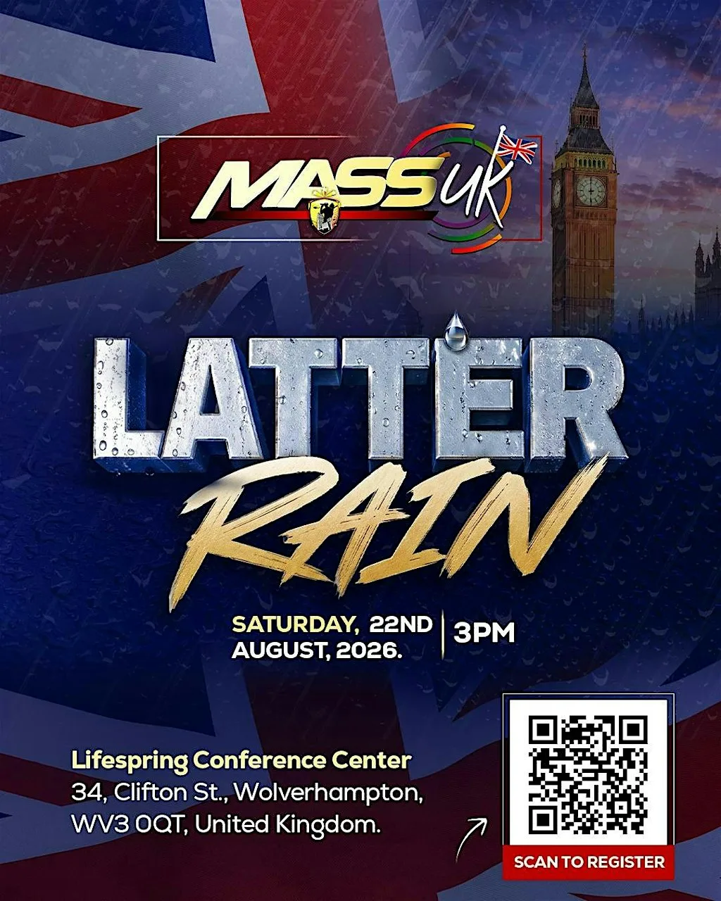 Latter Rain | MASS Movement UK — Wolverhampton 2026 at LifeSpring Conference Centre
