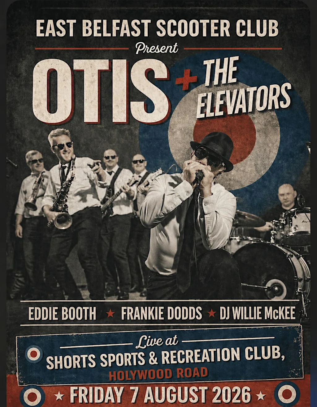 Otis + The Elevators (Belfast) at Shorts Sports & Recreational Club