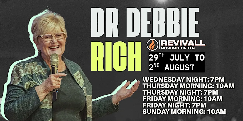 Dr Debbie Rich: 29th July - 2nd August at Unit 2, Sterling Court, Mundells