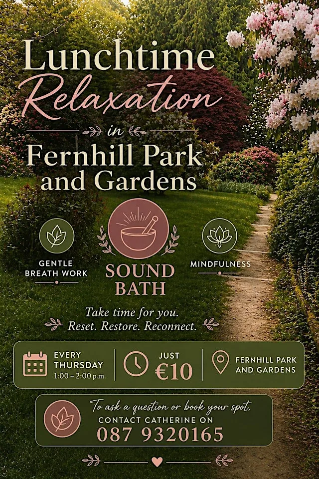 Lunchtime Sound Bath & Relaxation Session (Outdoor) at Fernhill Park & Gardens