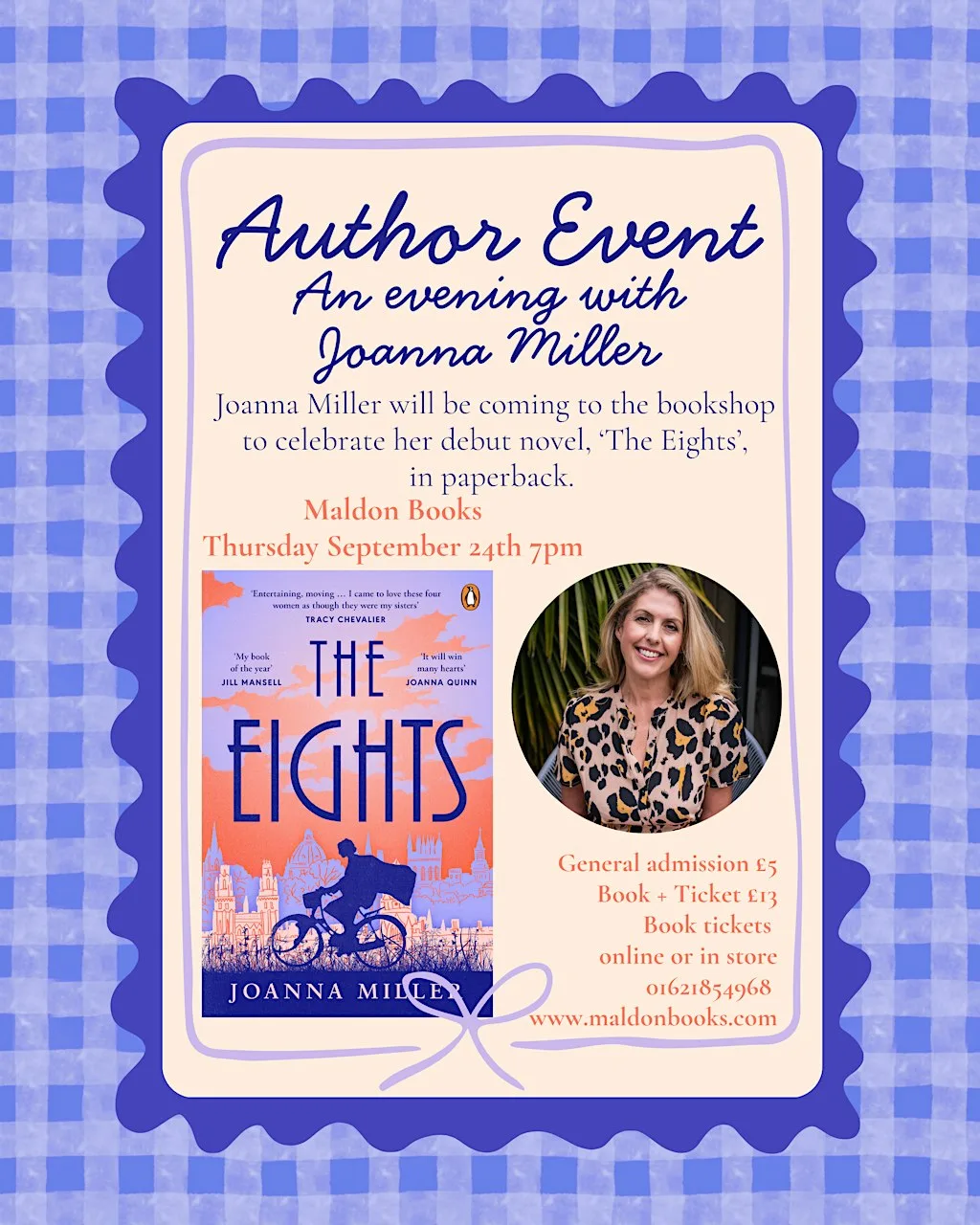 An Evening with Joanna Miller at Maldon Books