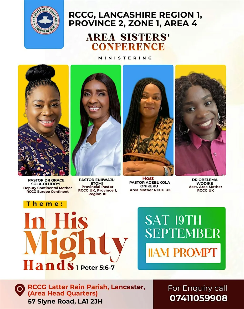 RCCG Lancashire Area Sister's Conference at 57 Slyne Rd
