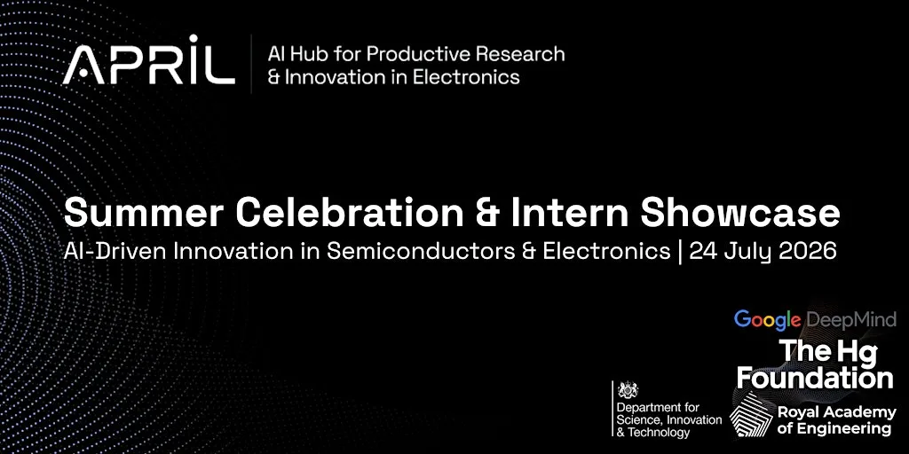 APRIL AI Hub Summer Celebration & Intern Showcase at Larch Theatre, The Nucleus Building, The University of Edinburgh
