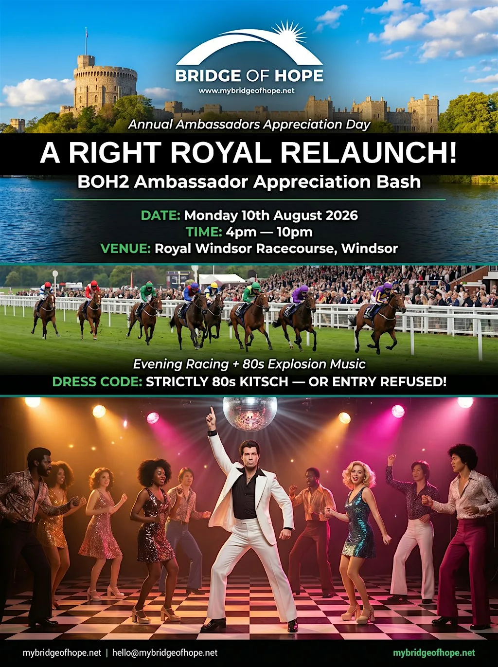 Bridge of Hope - Annual Ambassador Appreciation Bash at Royal Windsor Racecourse