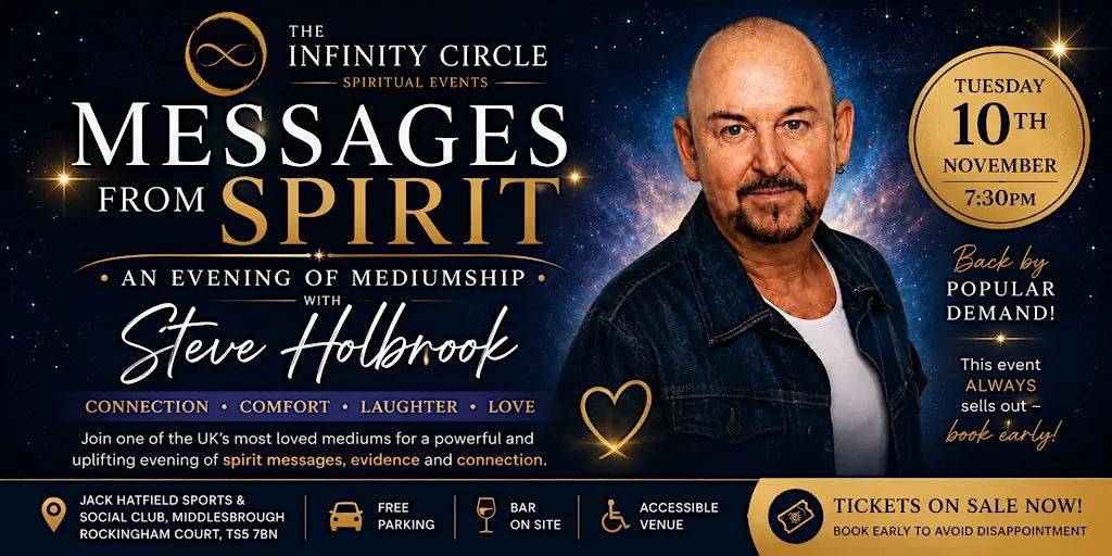 Messages From Spirit: An Evening of Mediumship with Steve Holbrook at Jack Hatfield Sports Club Ltd