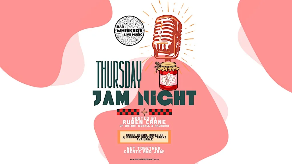 WHISKERS JAM NIGHT at Whiskers Newquay