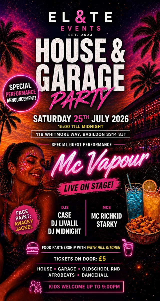 EL&TE Events Presents: House & Garage Party 2026 at The Jolly Friar