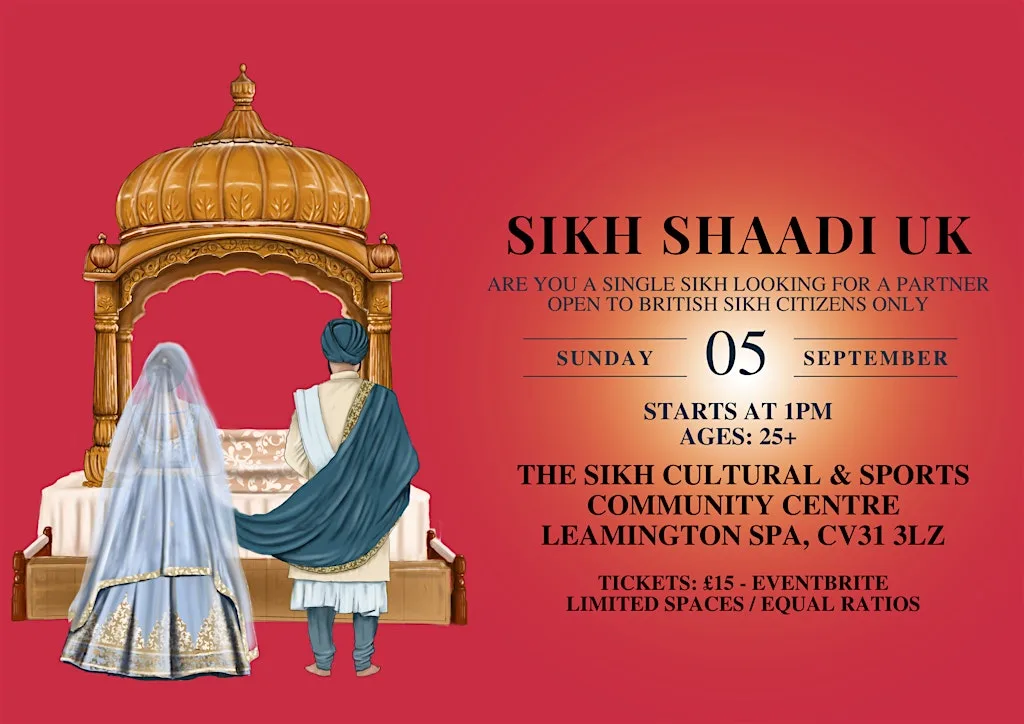 Sikh Shaadi UK Ages 25+ (Midlands) at The Sikh Cultural & Sports Community Centre