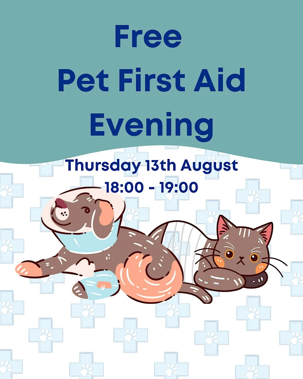 Free Pet First Aid Evening at White Cross Vets