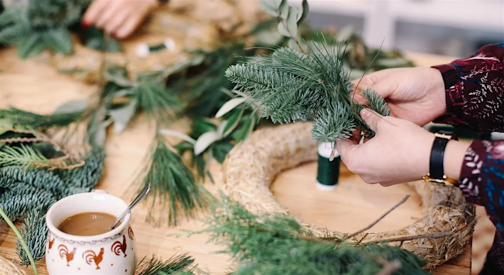 Christmas Wreath Making at The Bath Townhouse at The Bath Townhouse, Coppa Club