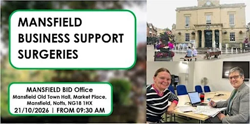 Free Business support surgery - Mansfield BID Office