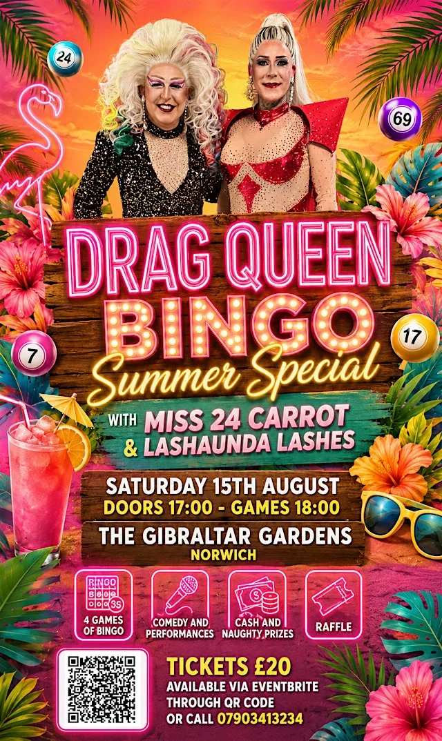 Drag Queen Bingo - Summer Special at Gibraltar Gardens