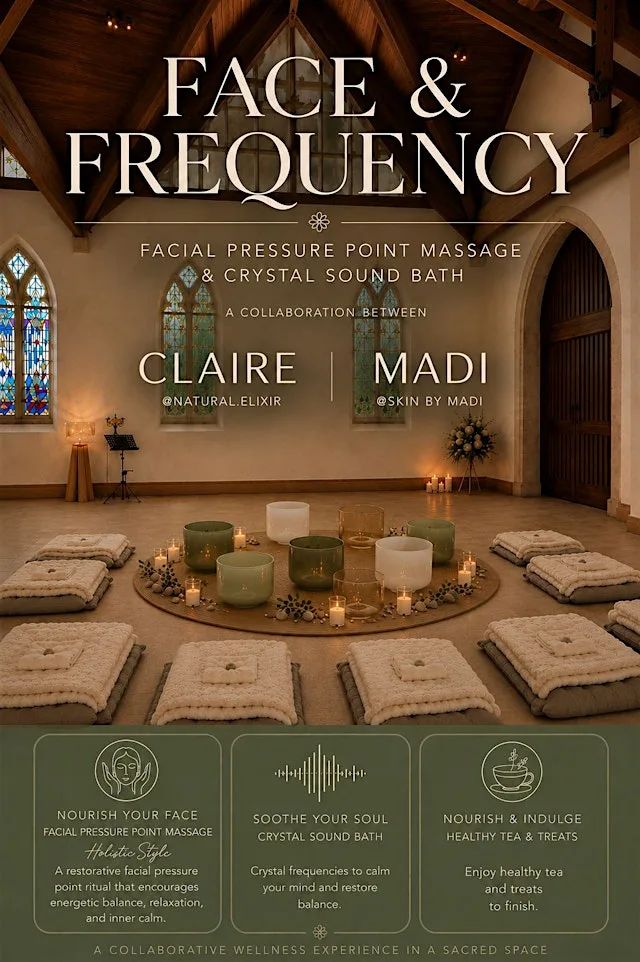 Face & Frequency -Sound bath with facial acupressure point massage at The Parish Church of Saint Nicholas