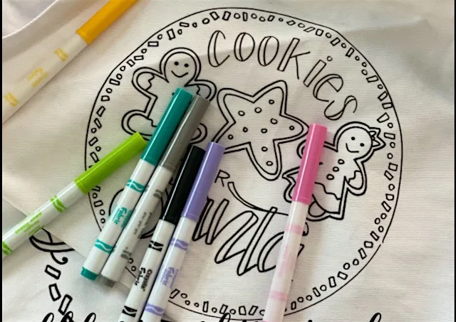 Paint Your Own Apron at Grandbies coffee house and boutique