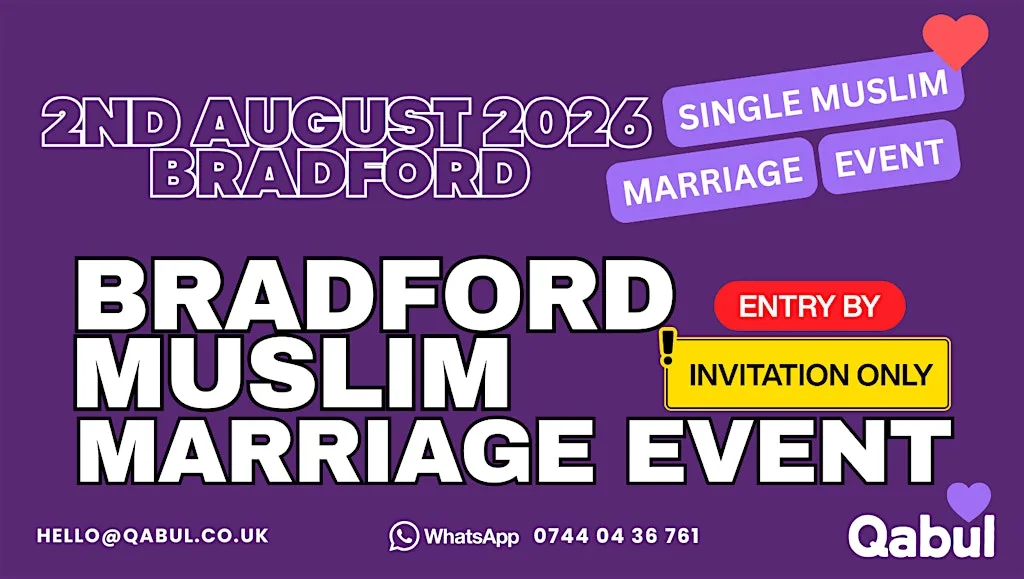 Bradford - MUSLIM MARRIAGE EVENT | 1-to-1 Single Meetup | INVITE ONLY at Mercure Bradford Bankfield Hotel