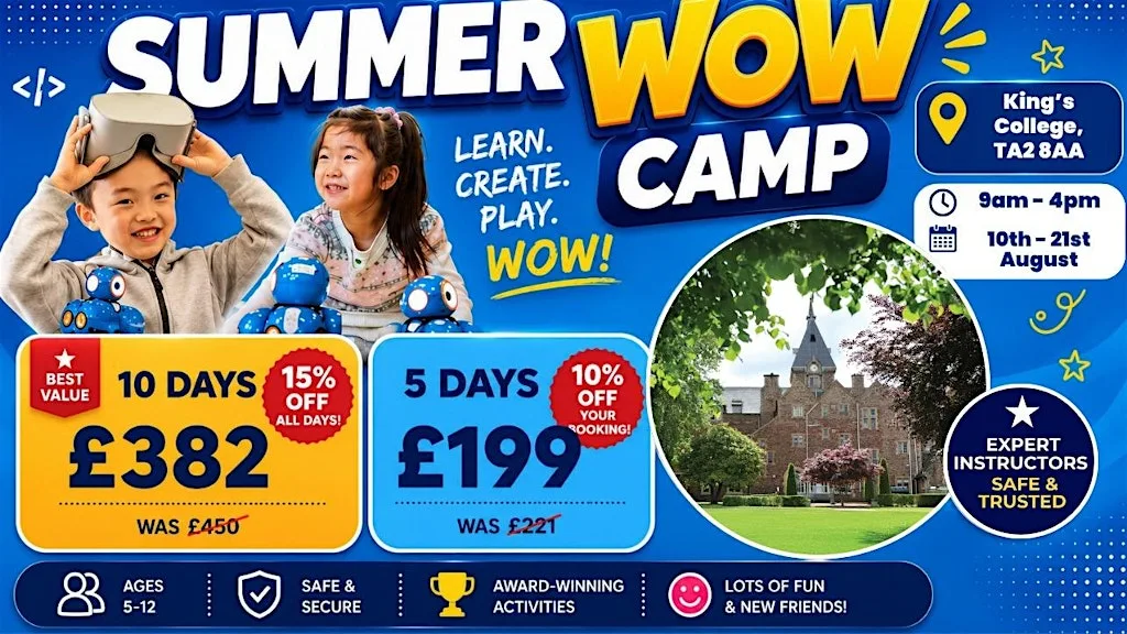 Kings College Summer TECH Camp (10th - 14th August) at King's College Prep School