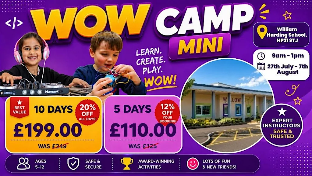 William Harding School Summer WOW Camp (3rd - 7th August) at William Harding Combined - Primary School