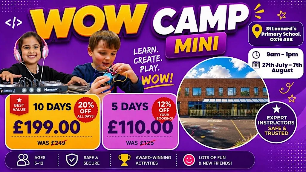 St Leonard's Primary School Summer WOW Camp (3rd - 7th August) at St Leonards C of E Primary School