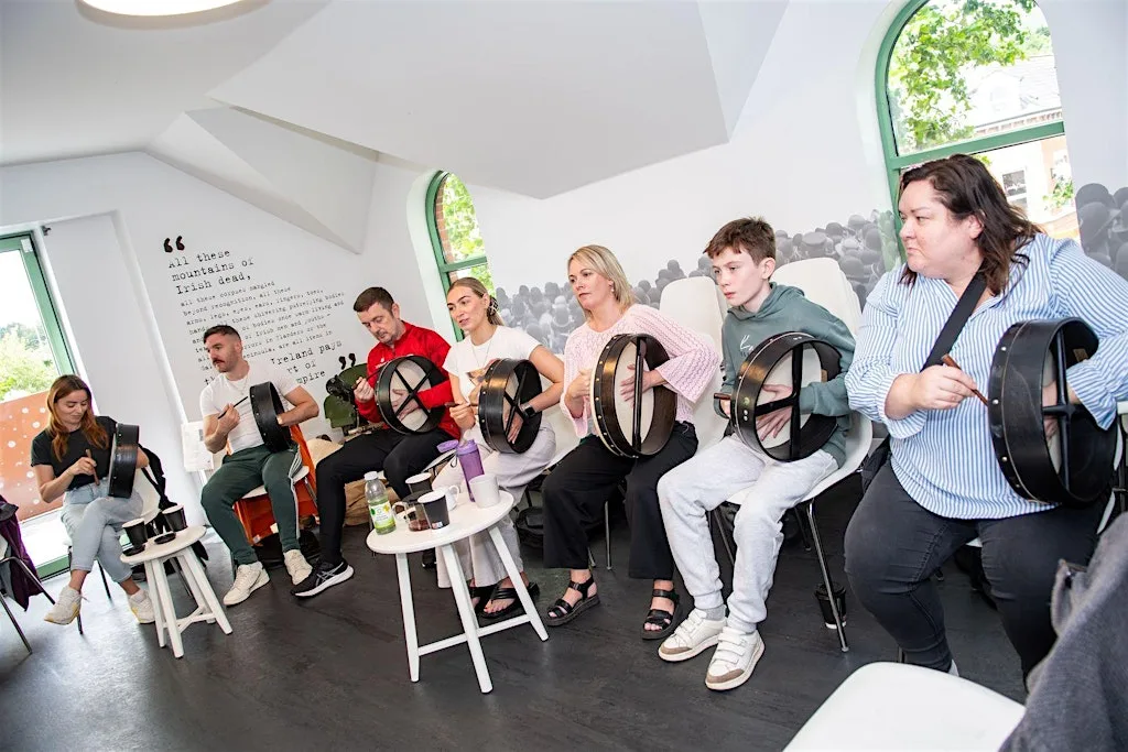 THE BODHRÁN CHALLENGE BEGINNER LEVEL at Áras Uí Chonghaile James Connolly Visitor Centre