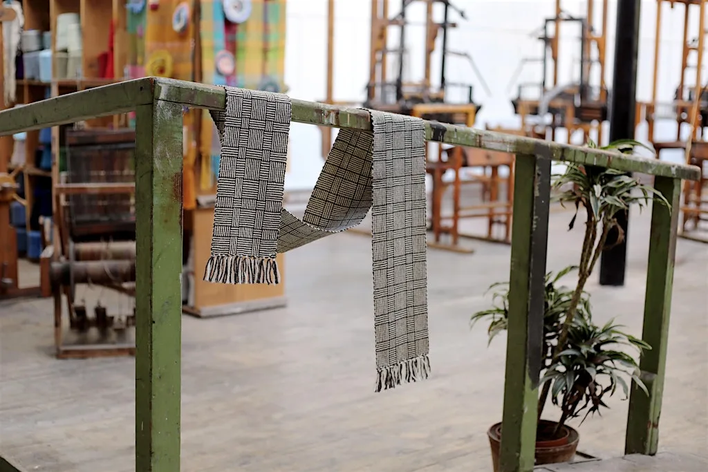 Weave a Scarf for Wool Month at Sunny Bank Mills Farsley
