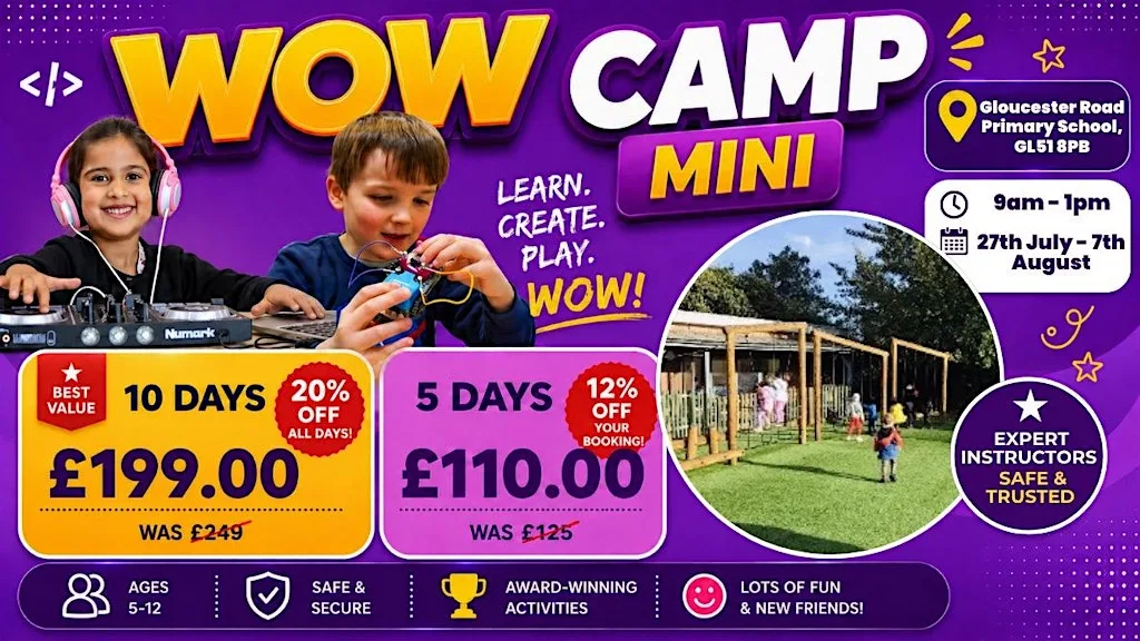 Gloucester Road Primary School Summer WOW Camp (27th - 31st July) at Gloucester Road Primary School
