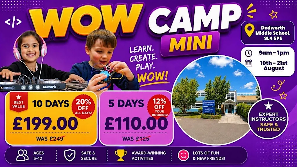 Dedworth Middle School Summer WOW Camp (17th - 21s August) at Dedworth Middle School