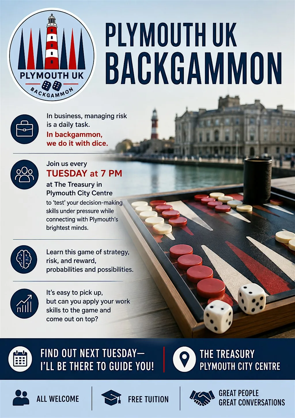 Backgammon Tuesdays at The Treasury at The Treasury Cafe-Bar-Restaurant