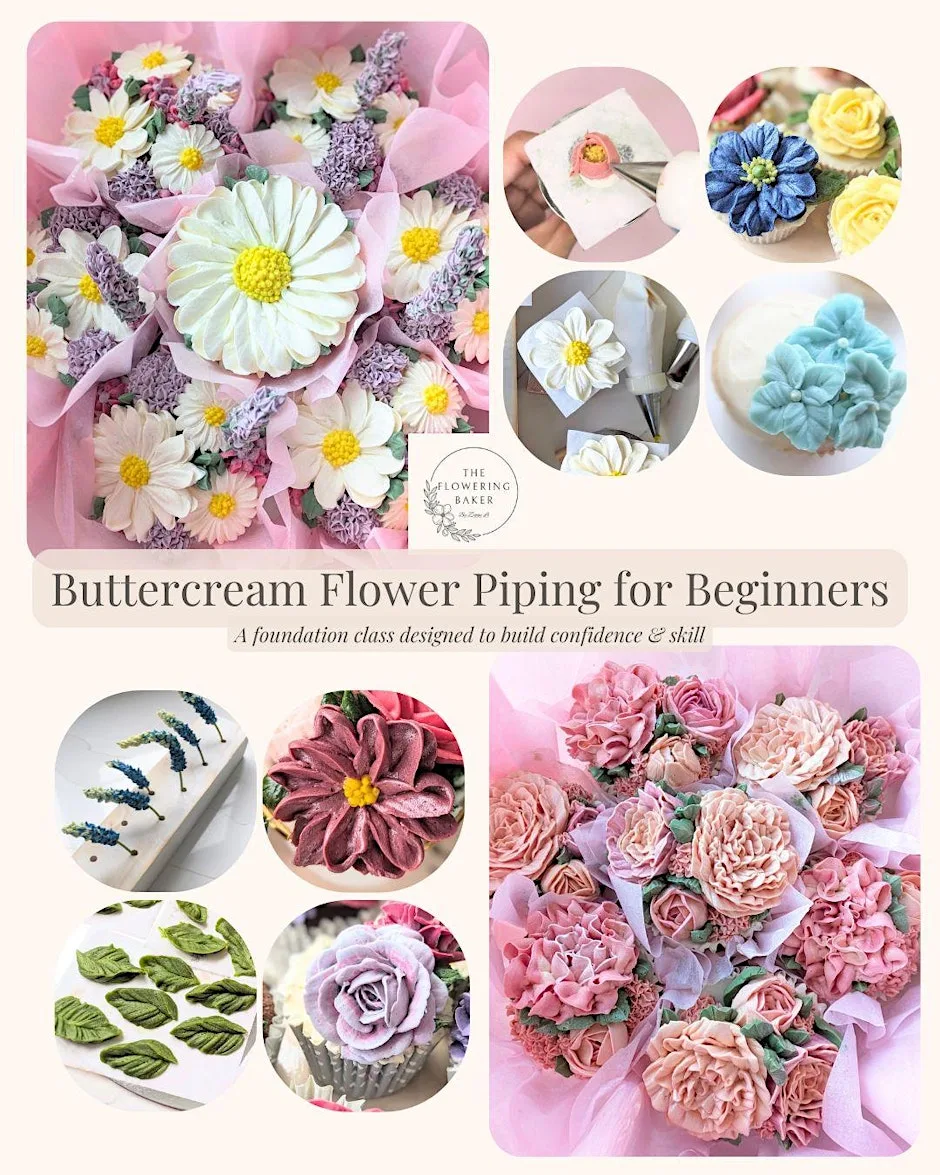 Buttercream Flower Piping for Beginners