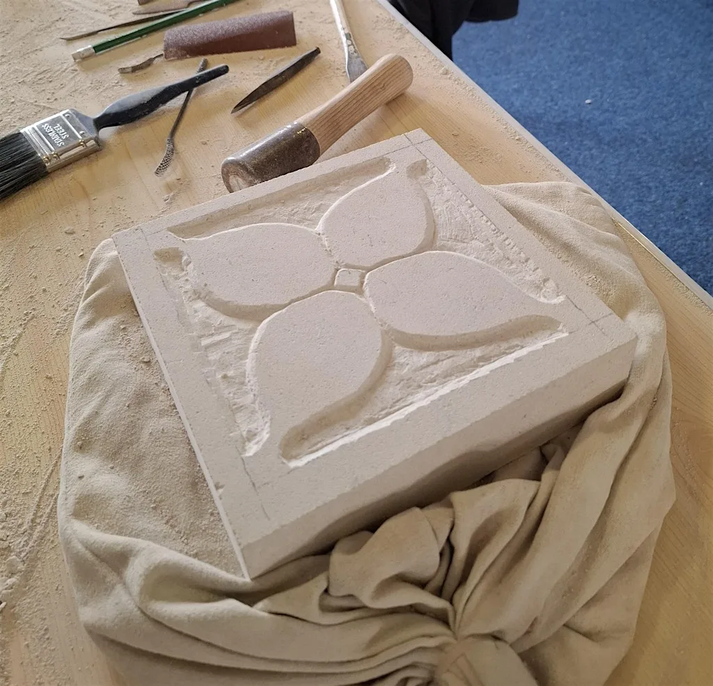 Relief Carving Workshop with David King at Llanthony Secunda Priory