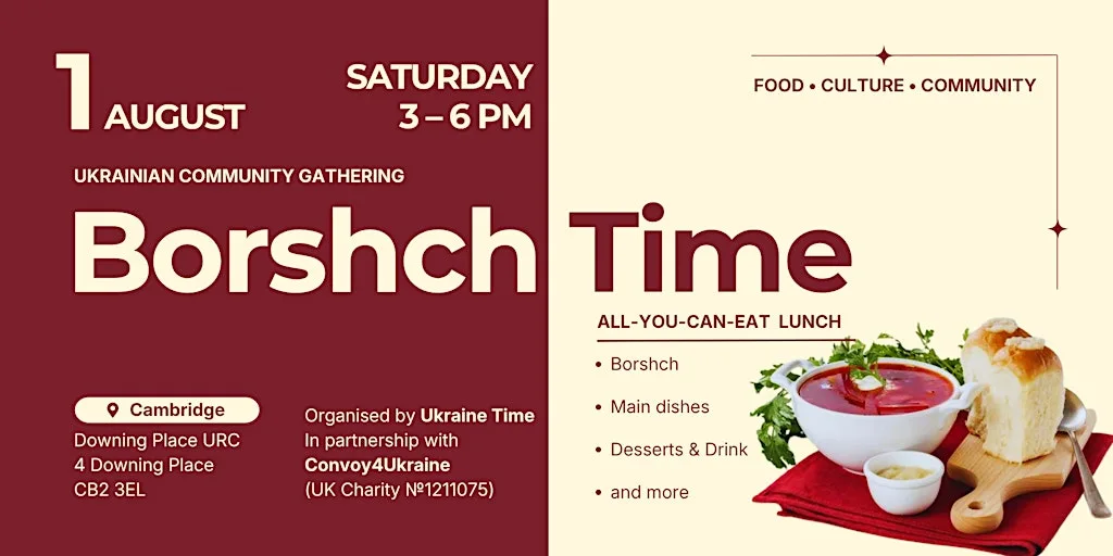 Borshch Time (August) — Food, Culture & Community at Downing Place United Reformed Church