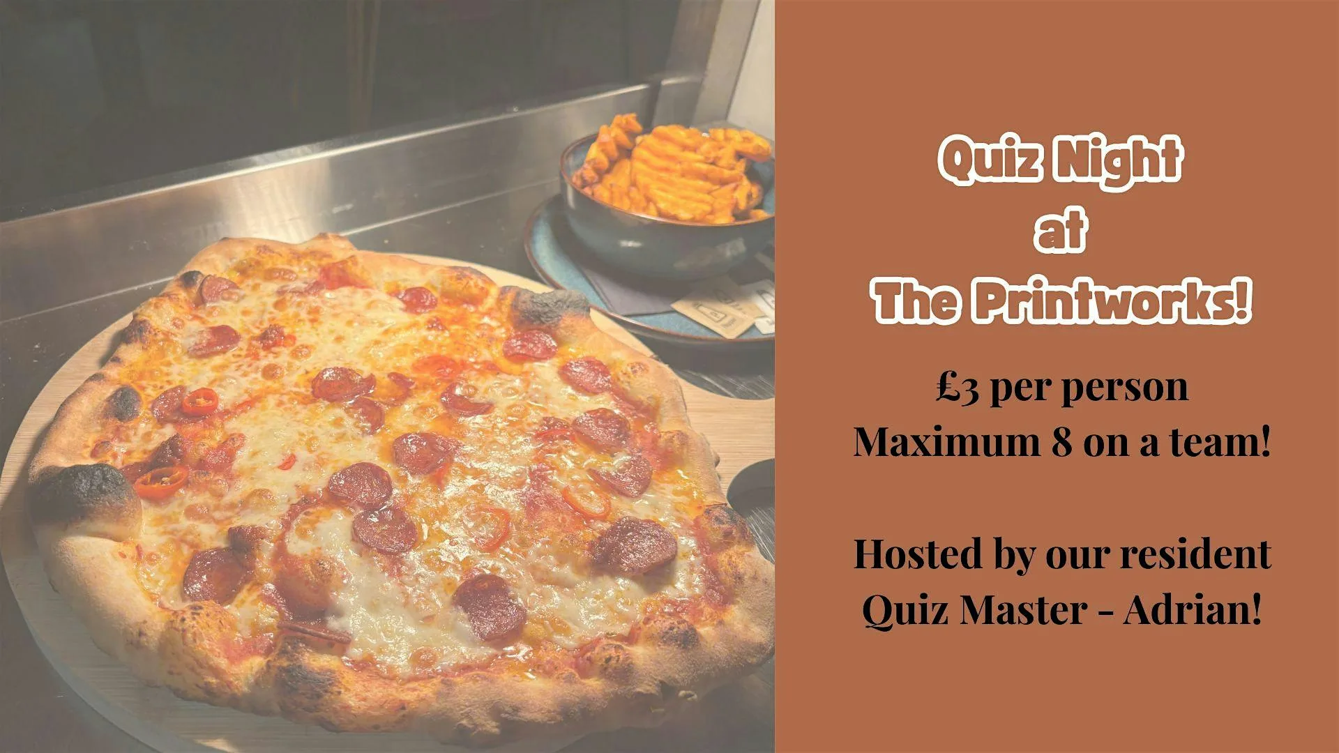Monthly Quiz Night with Adrian