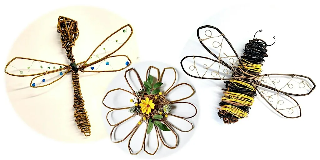 Willow Weaving Class: Bee, Daisy or Dragonfly (deposit)