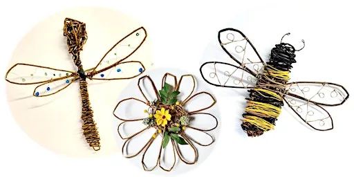 Willow Weaving Class: Bee, Daisy or Dragonfly (deposit)