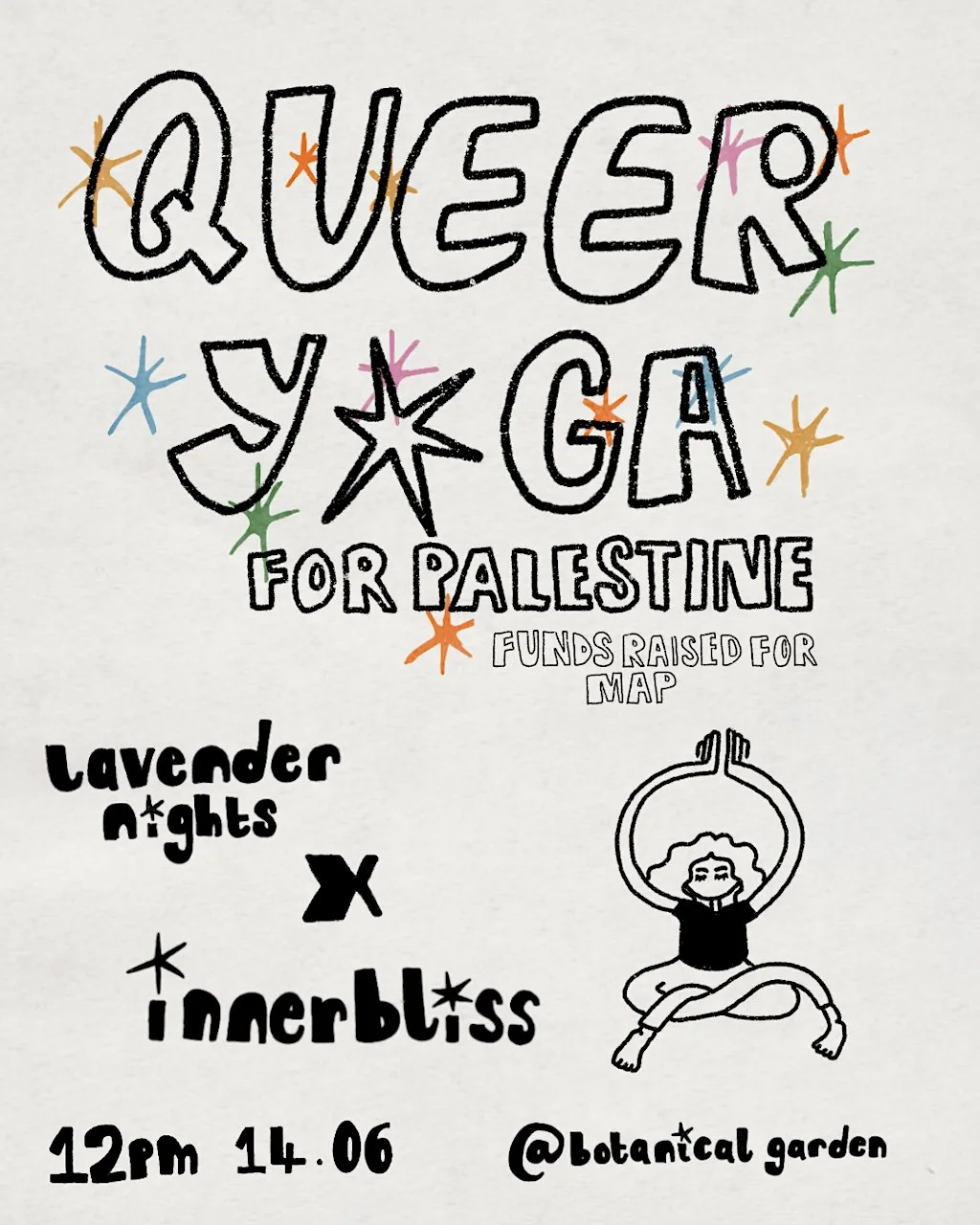 Queer Yoga Session with Lavender Nights & Inner Bliss Yoga at Botanical Garden