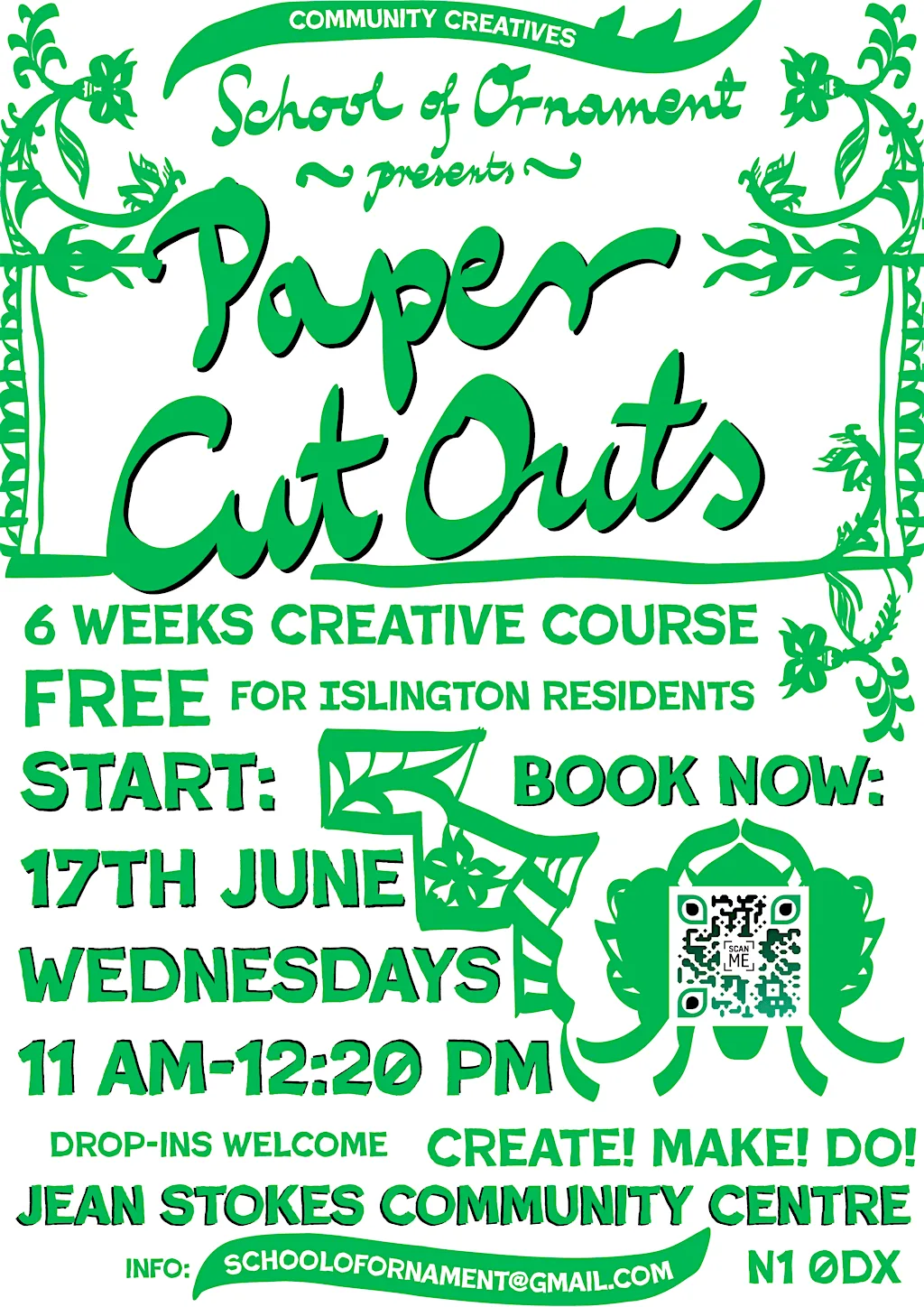 School of Ornament presents: Paper Cut Outs