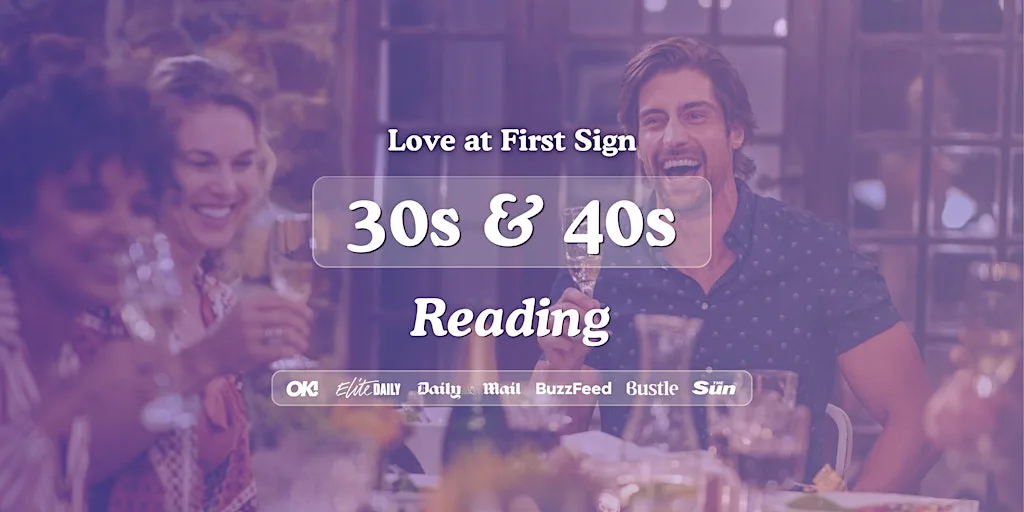 Reading Singles Night, 30s & 40s | Be At One | Love at First Sign at Be At One - Reading