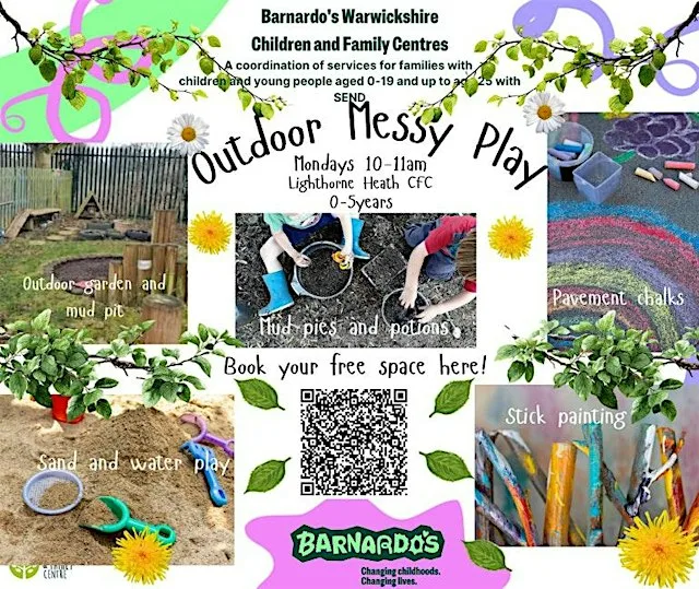 Outdoor Messy Play at Lighthorne Heath CFC at Lighthorne Heath Children and Family Centre