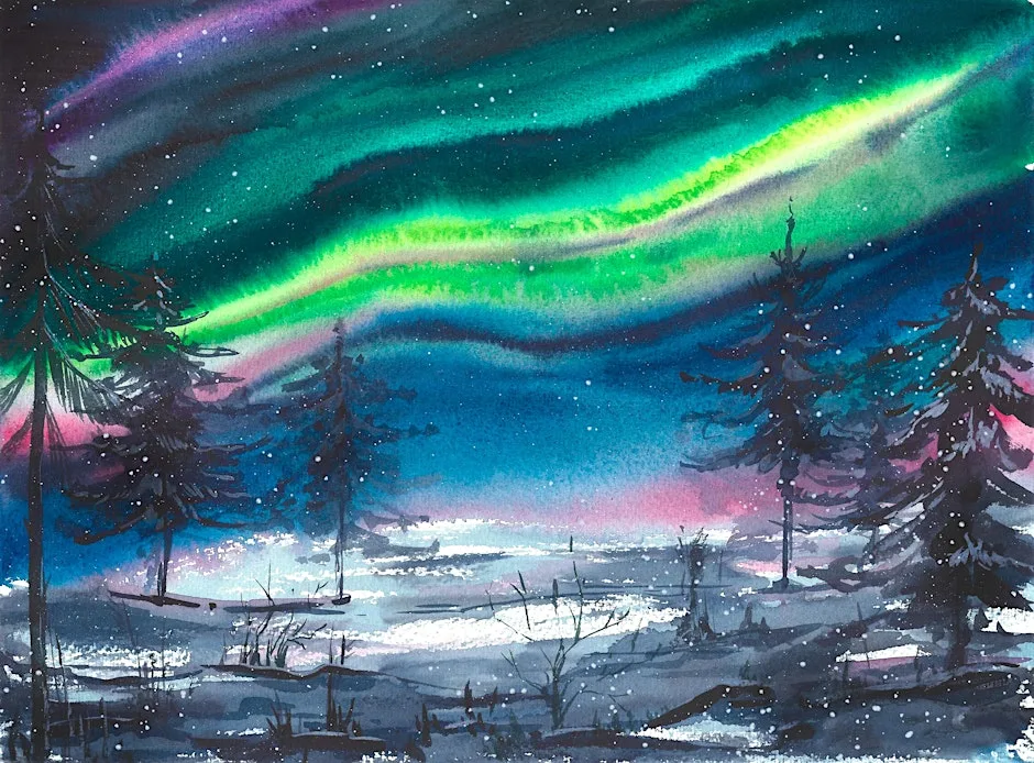 Teen art session - create the Northern Lights in pastels at The Word, National Centre for the Written Word