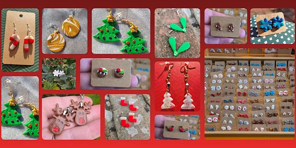 Christmas Polymer Clay Earring Workshop!