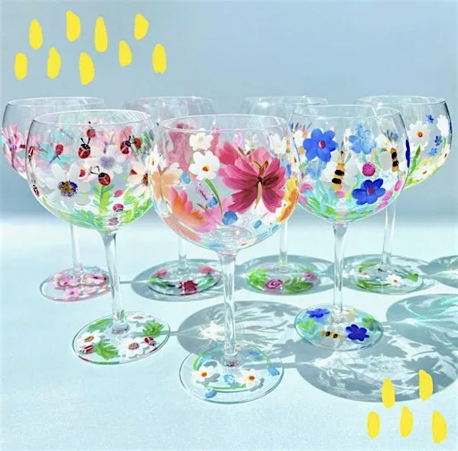 Paint your own Wine glasses at Wine Monkey Urban Wine Bar