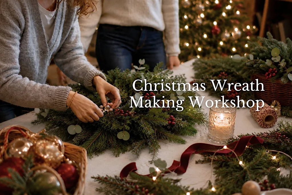 Christmas Wreath Making Workshop at Penventon Park Hotel