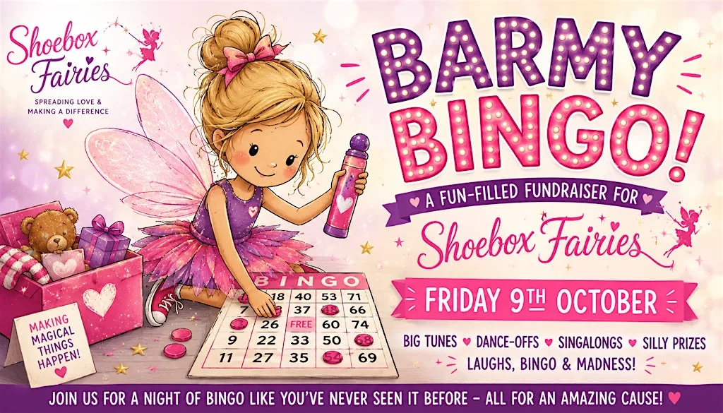 The Shoebox Fairies Barmy Bingo at Hindley St Peters Pavilion