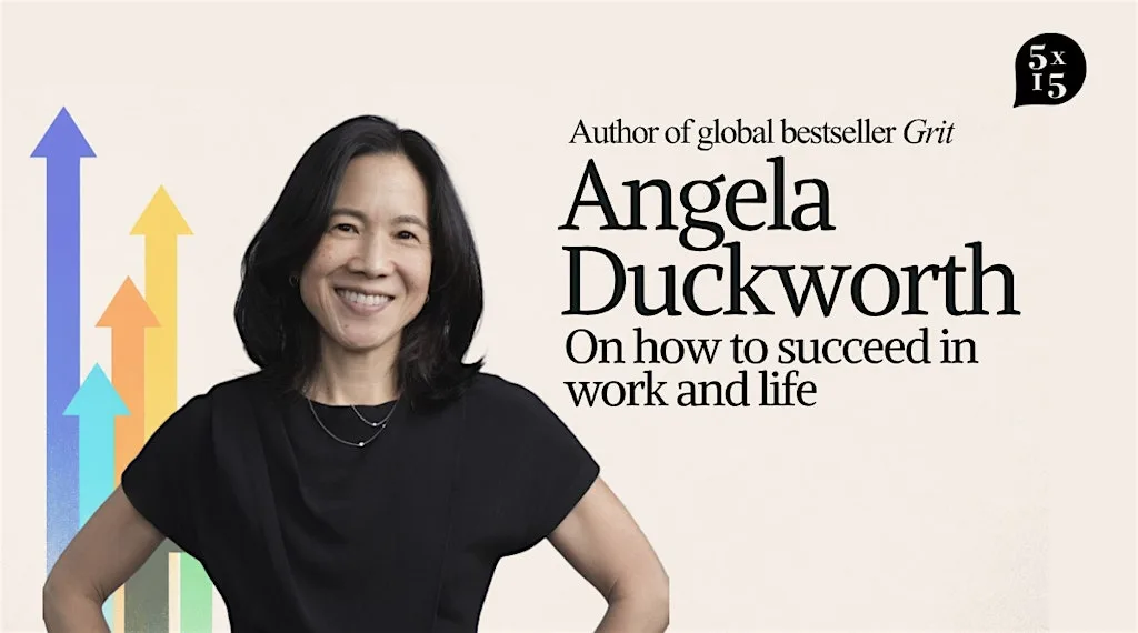 5x15 Special: Angela Duckworth on How To Succeed in Work and Life at Emmanuel Centre