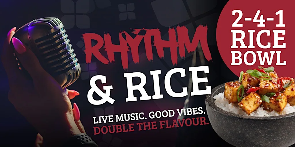 Rhythm & Rice - Rice & Noodle bowls and Omari Johnson-Daley at Hilton Garden Inn Abingdon Oxford