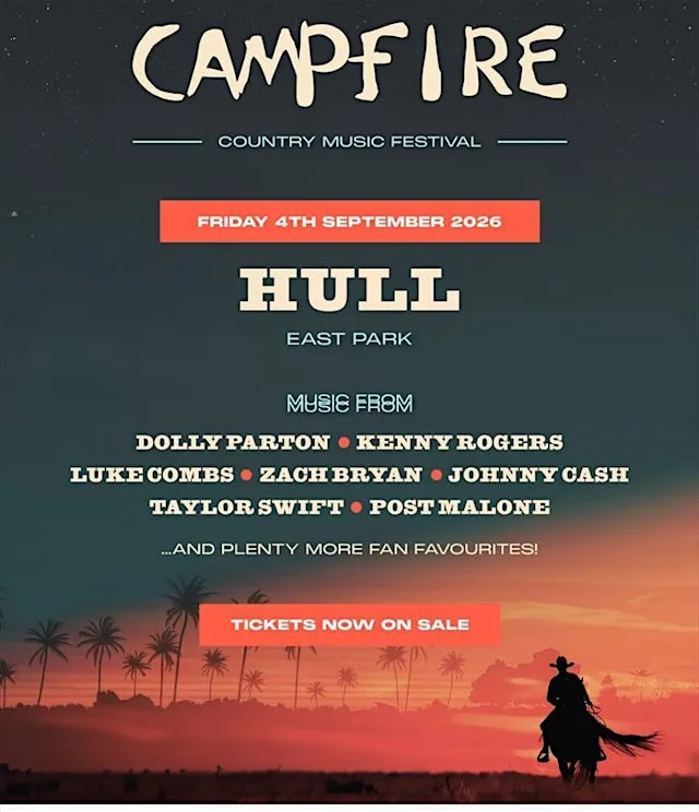 Campfire Country Music Festival Hull- SEPT 2026 at East Park
